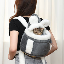 画像をギャラリービューアに読み込む, Warm Cat Carrier Bag  ふわふわ猫用キャリーバッグ
